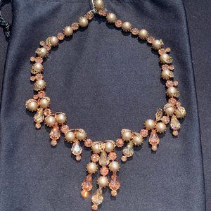 Vintage Kramer of New York Rhinestone Necklace